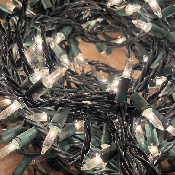 Holiday Lights. 2 Long Strands. White. Standard lights. Cheerful. - Picture 3 of 5